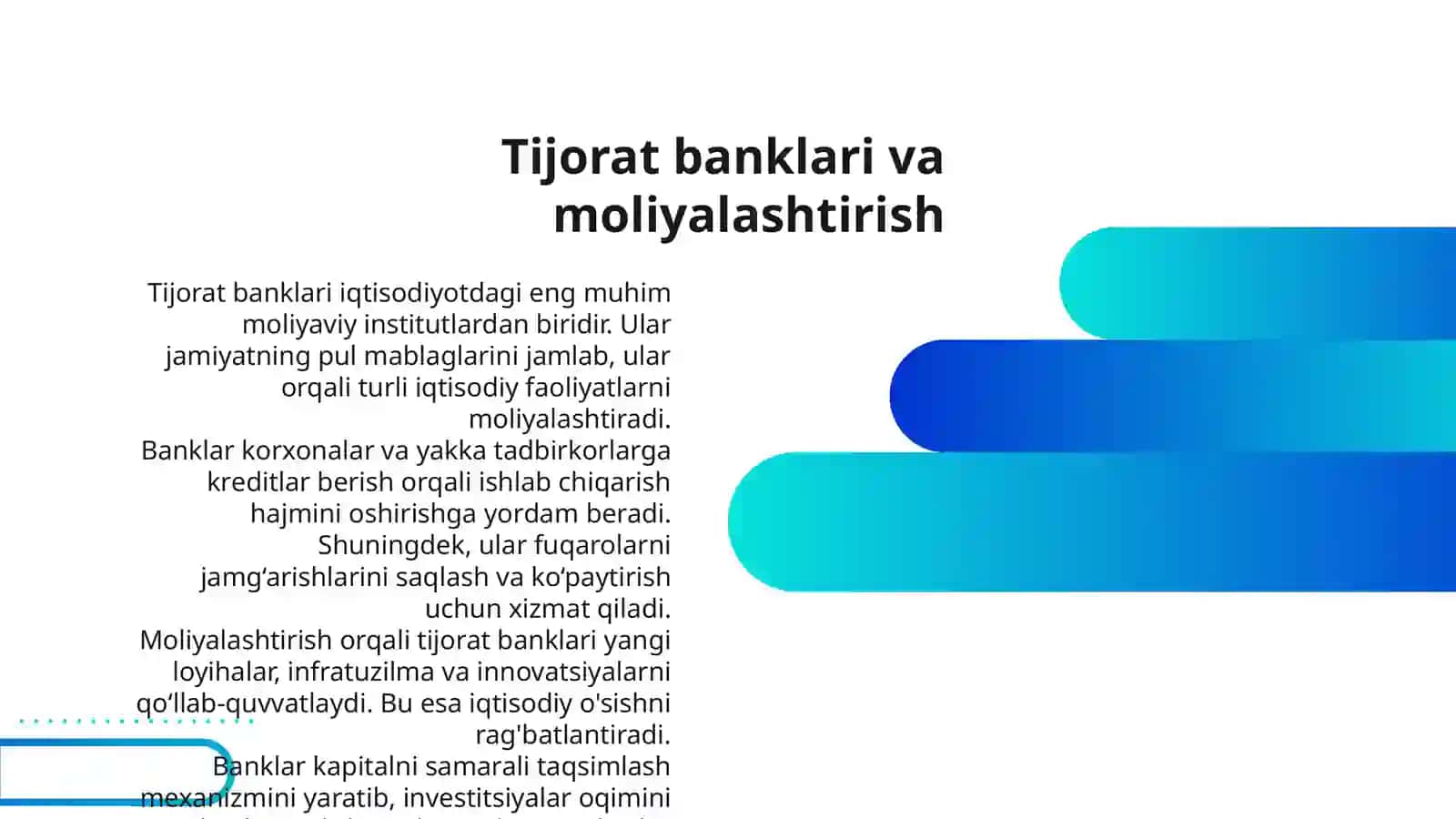 TIJORAT BANKLARINING IQTISODIYOTDAGI ROLI 3