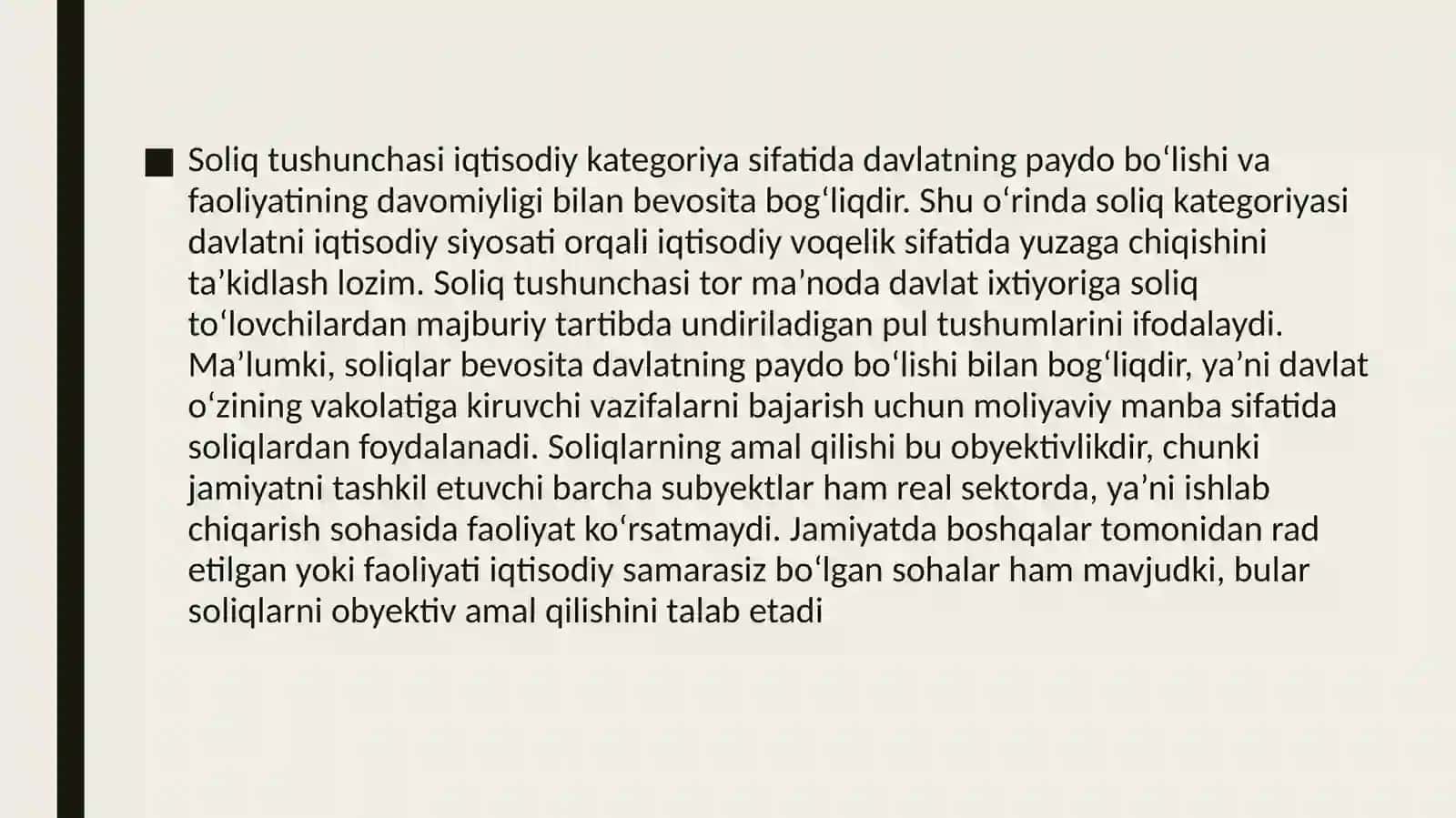 SOLIQLARNING IQTISODIY MOHIYATI VA OBYEKTIV ZARURLIGI 3