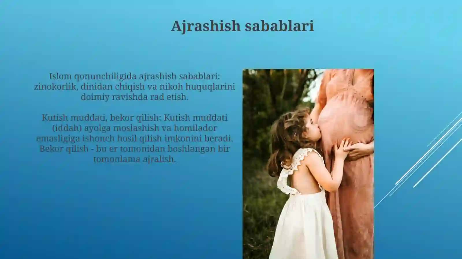 Islomhuquhshunisligidaoila,nikoh,taloq,idda,zihortushunchalarinitariflash 3