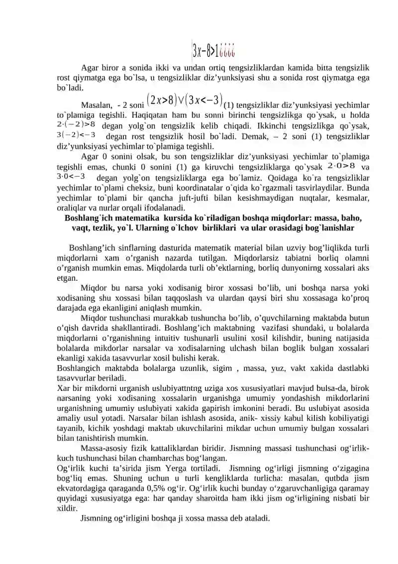 O’zgaruvchili Tenglama va Tengsizliklar 3