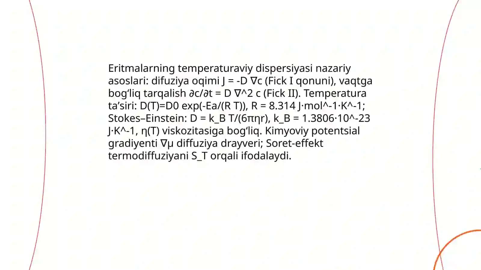 Eritmalarining tempertura dispersiyasini aniqlash 3