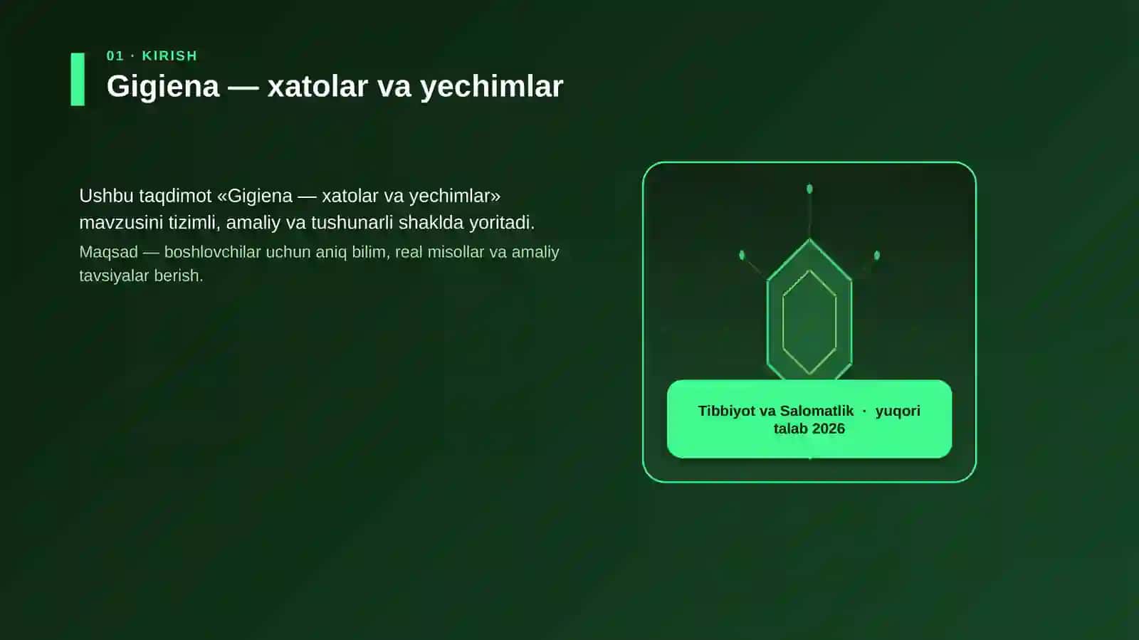 Gigiena — xatolar va yechimlar 3