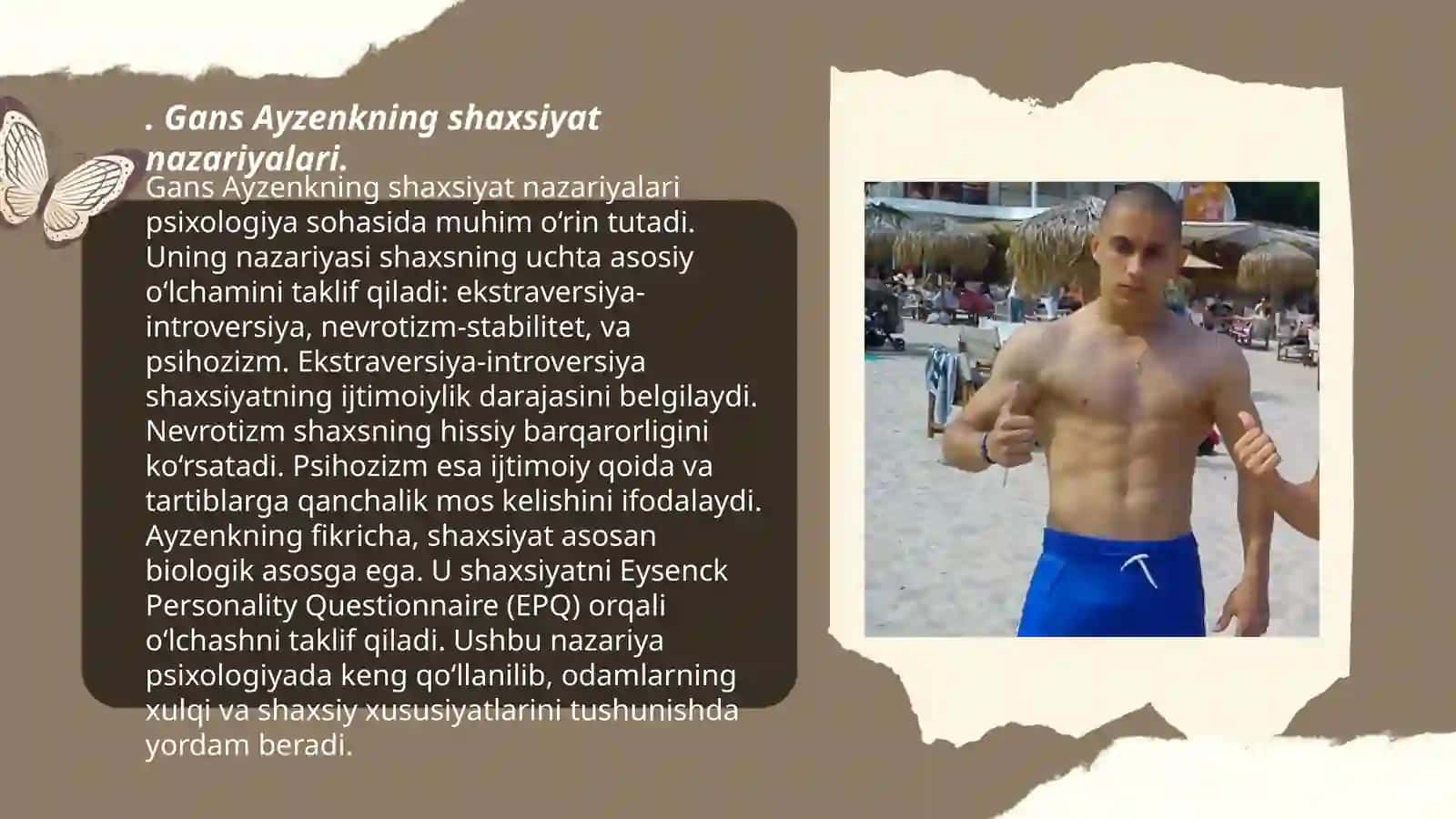 Gans Ayzenkning shaxsiyat nazariyalari 3