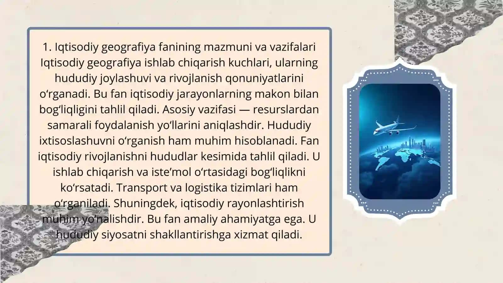 Iqtisodiy geografiyaning ijtimoiylashuvi jarayonlari 3