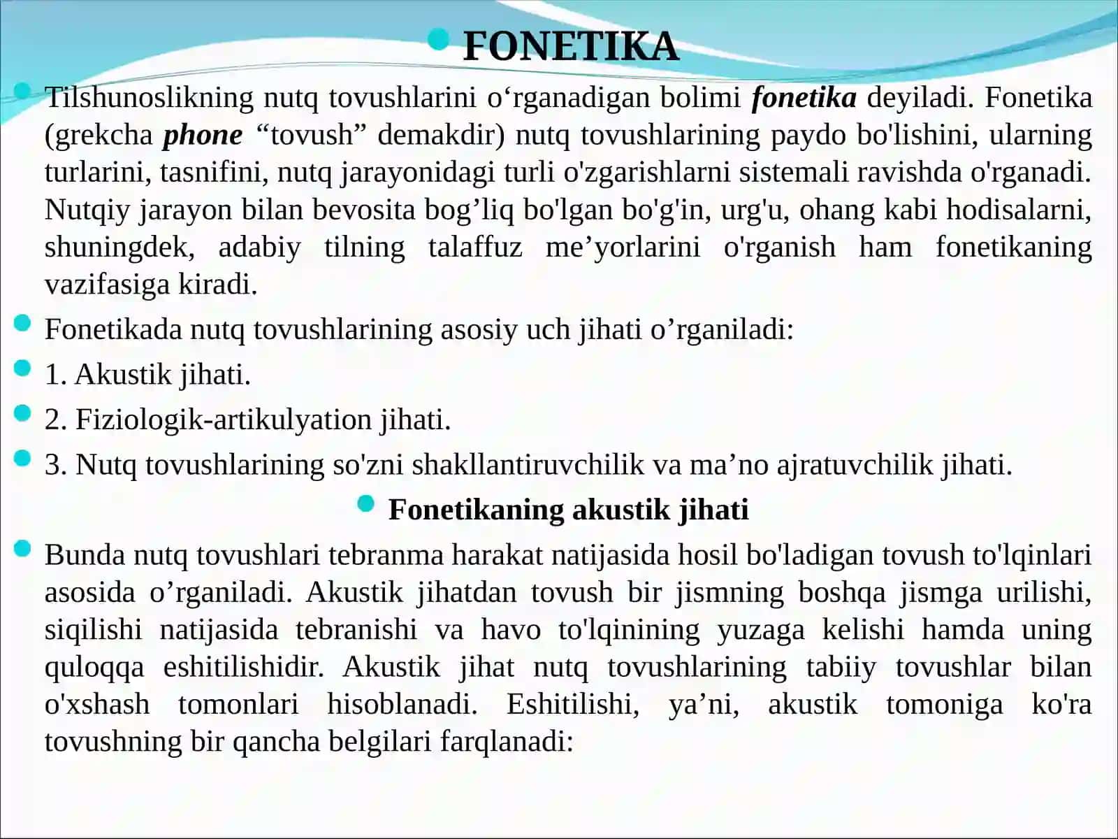 Ona tilining fonetik vositalari 3
