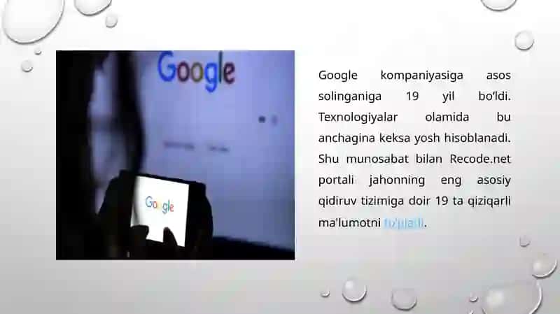 Google KOMPANIYASINING SHAKILLANISHI 3