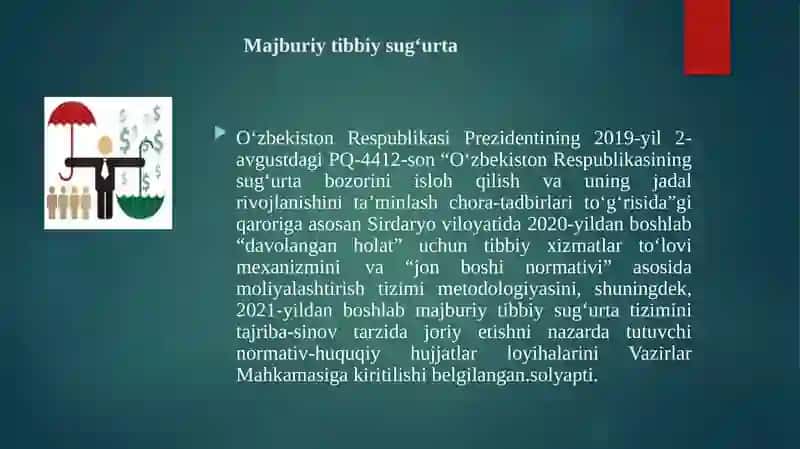 12-mavzu:Tibbiysugu’rta. Mulksug’urtasi 3