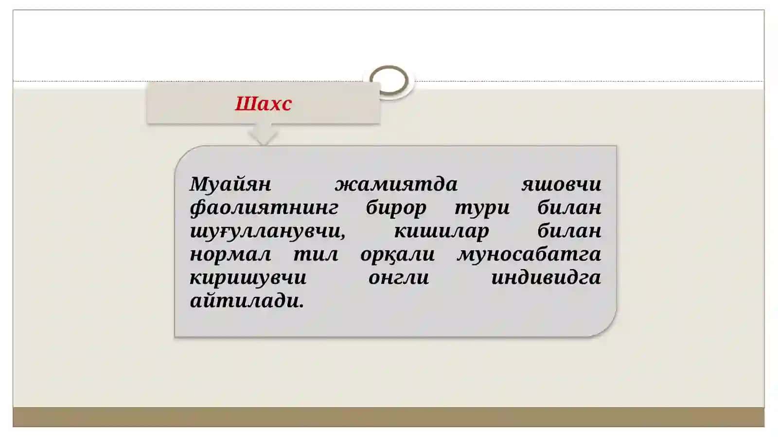 Шахсва унинг моҳияти 3