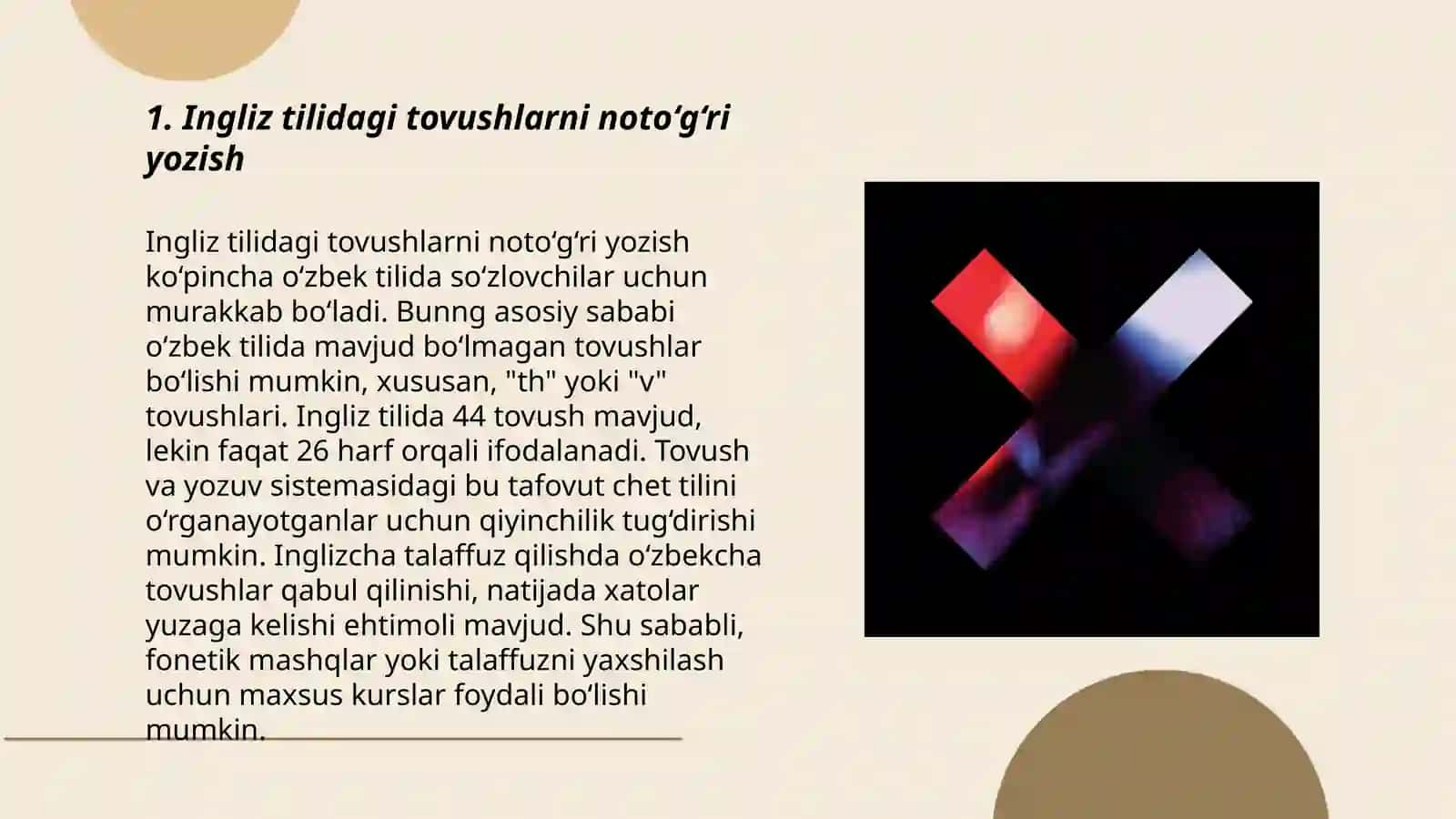 Ingliz tilidagi tovushlarni noto‘g‘ri yozish 3