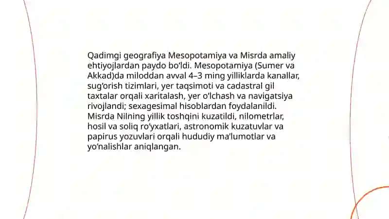 Geografiyaning rivojlanish bosqichi 3