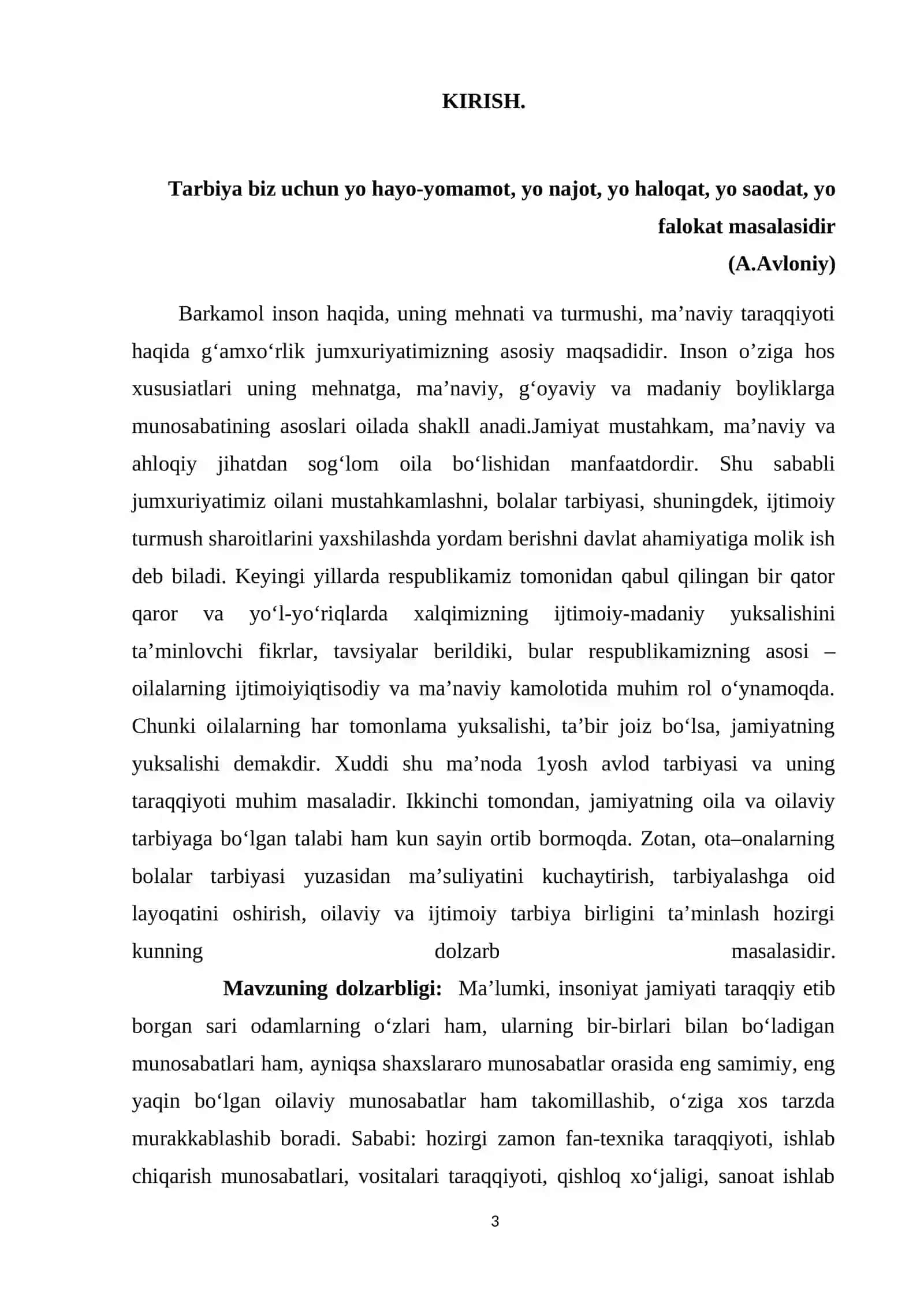 OILADAGI TA`LIM-TARBIYA BOLA  RIVOJLANISHINING ASOSI 3
