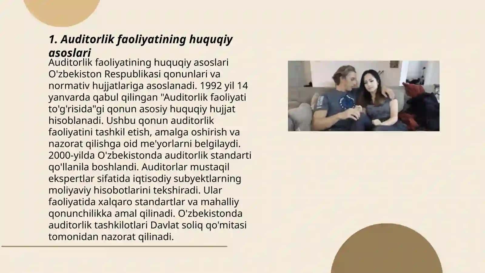 Auditorlik faoliyatini tashkil etishning me‘yoriy tizimi va uning elementlari 3