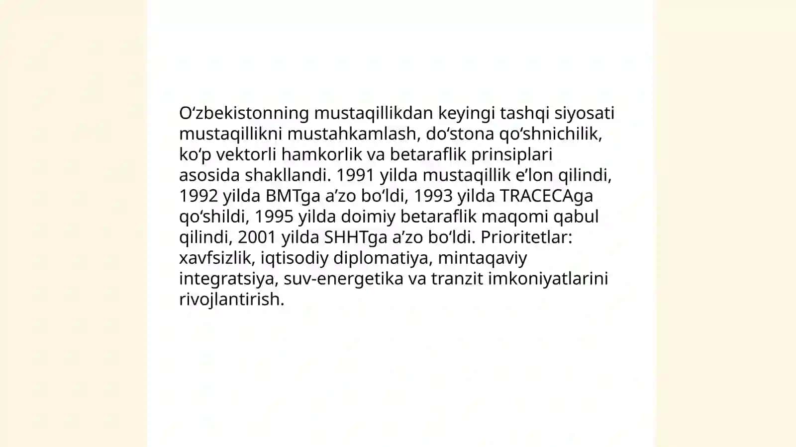 O'zbekiston va jaxon hamjamiyati 3