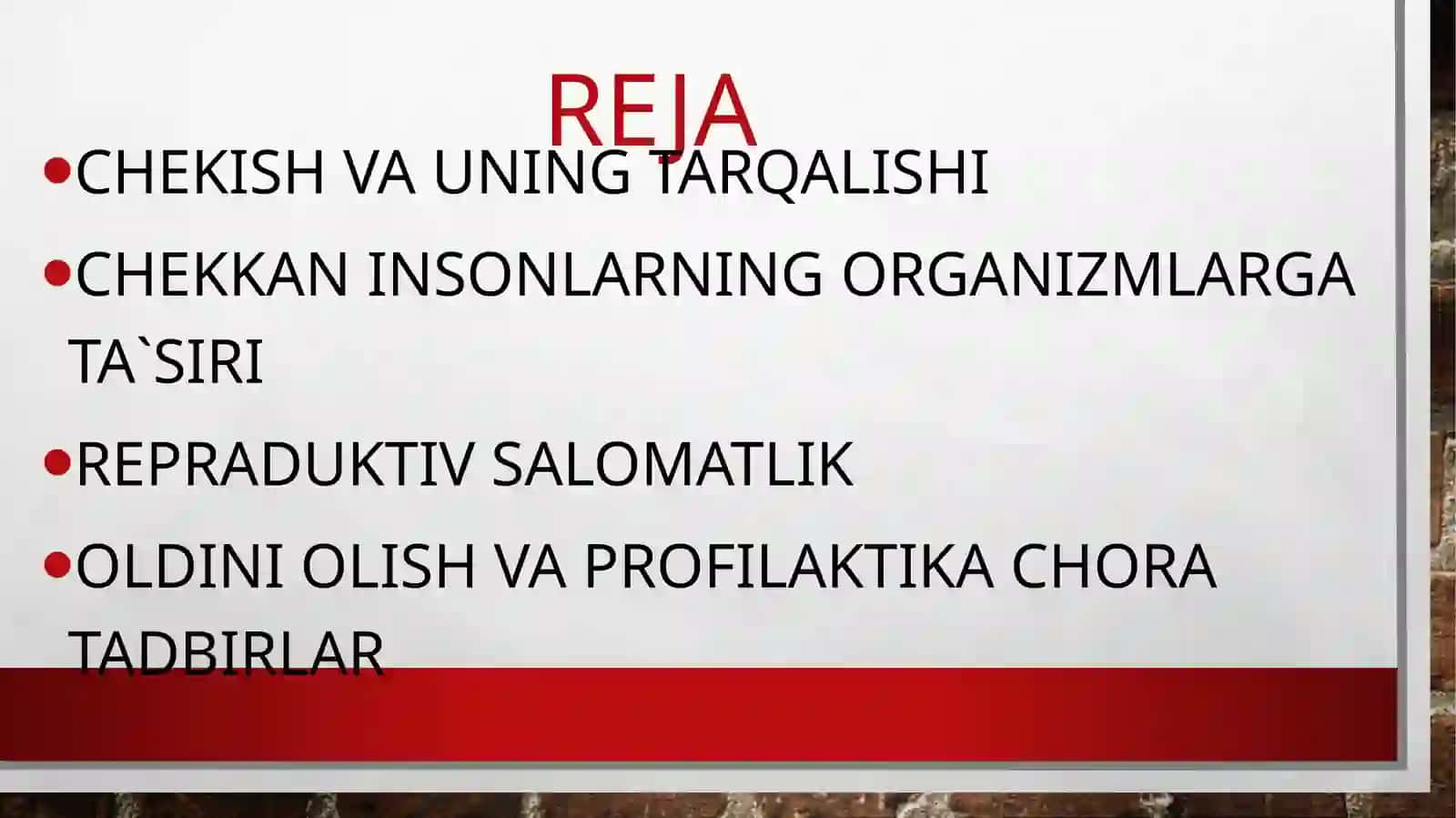 Chekishning odam organizmi uchun zararli yo'qibatlari 3
