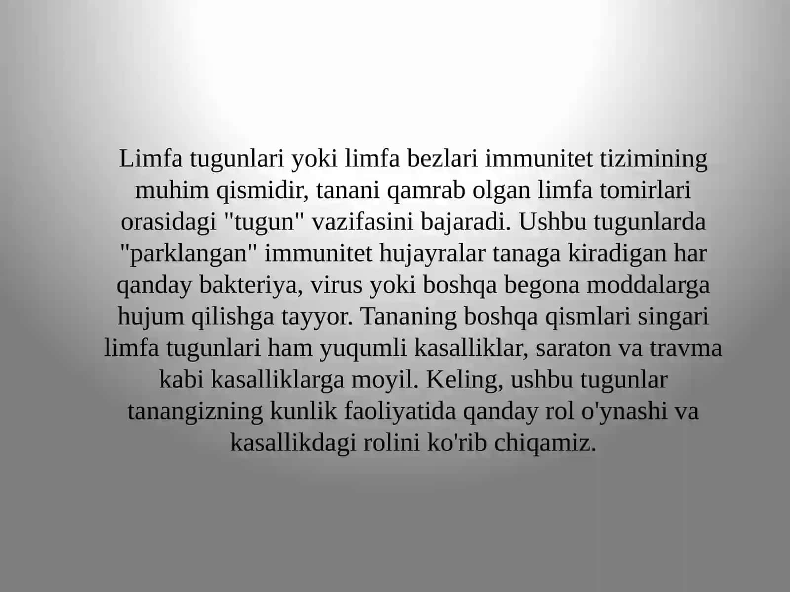 Limfatugunlari.Birlamchivaikkilamchilimfatugunlari(follikullar)tuzulishivahujayraviytarkibi 3