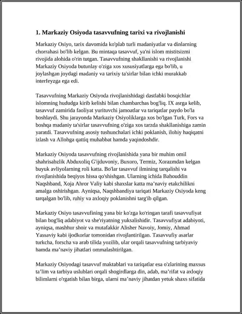 MARKAZIY OSIYODA TASAVVUF, UNING TARBIYAVIY JIHATLARI 3