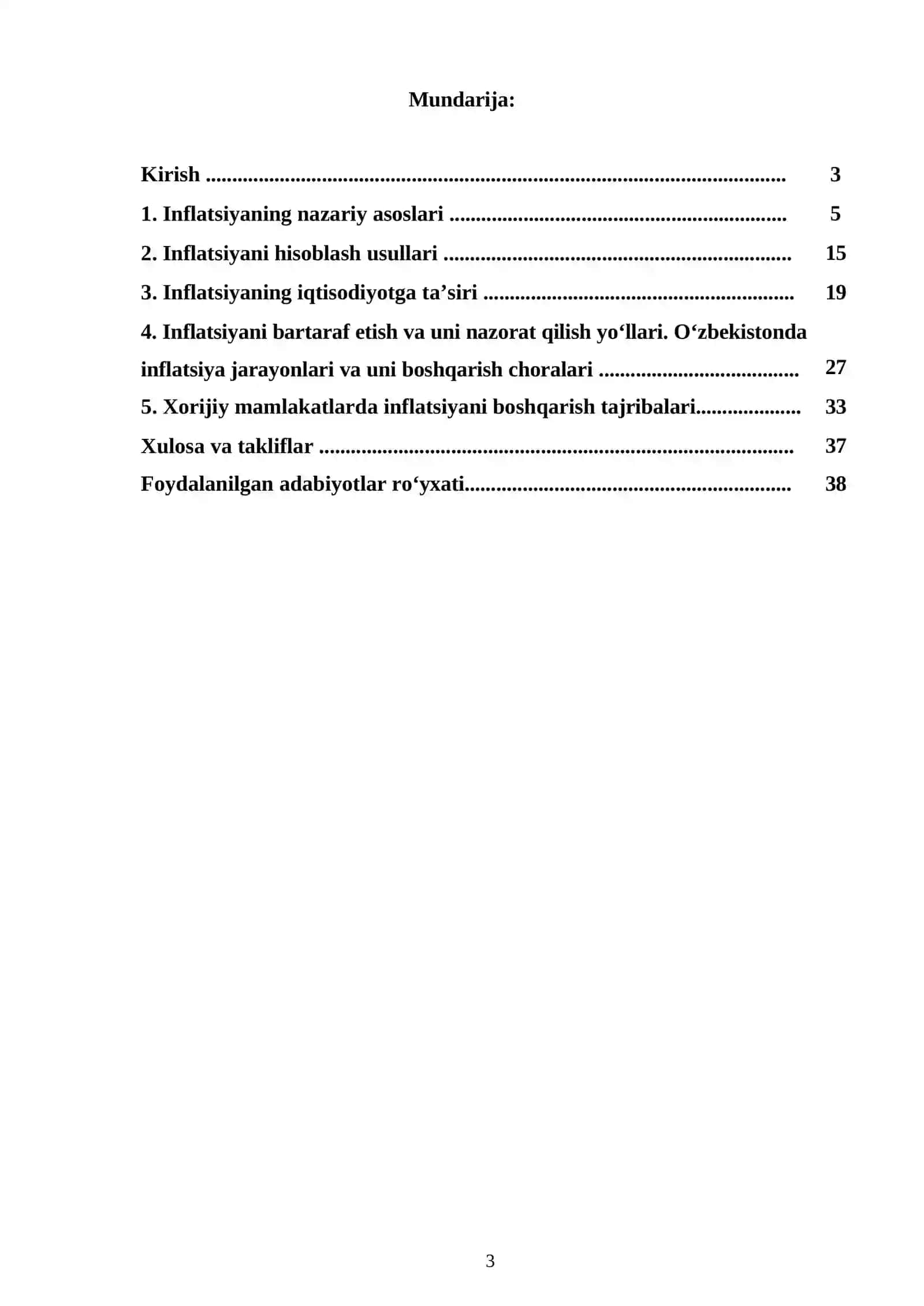 Inflatsiyaning sabablari, turlari va hisoblash usullari hamda bartaraf etishning xorij tajribasi 3