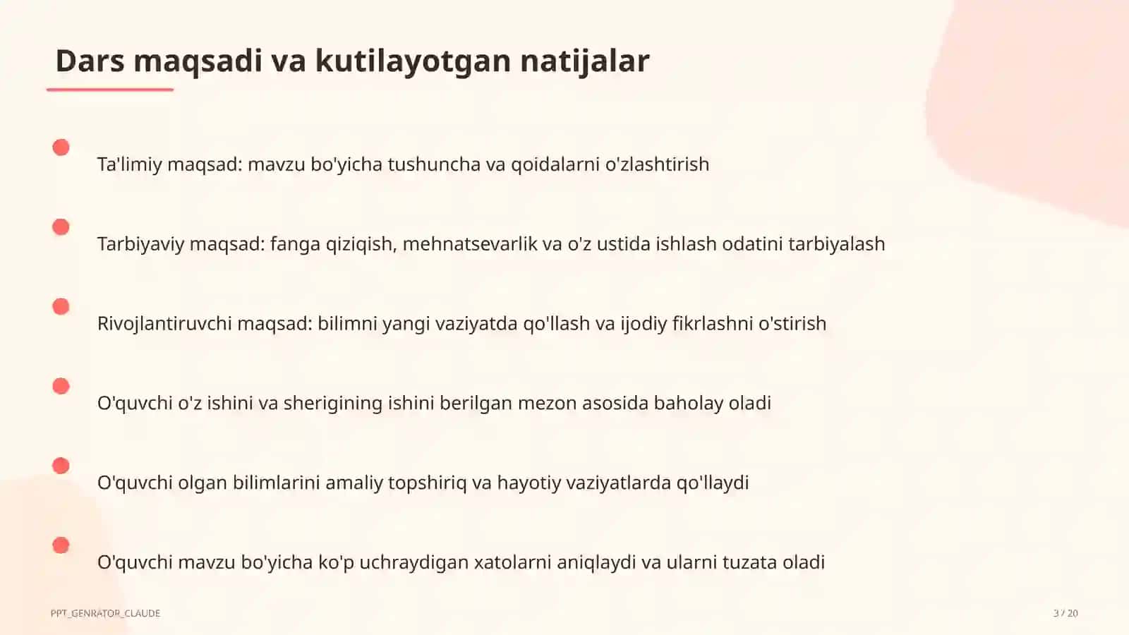 Ildizlar va ratsional ko'rsatkichli daraja (10-sinf) 3