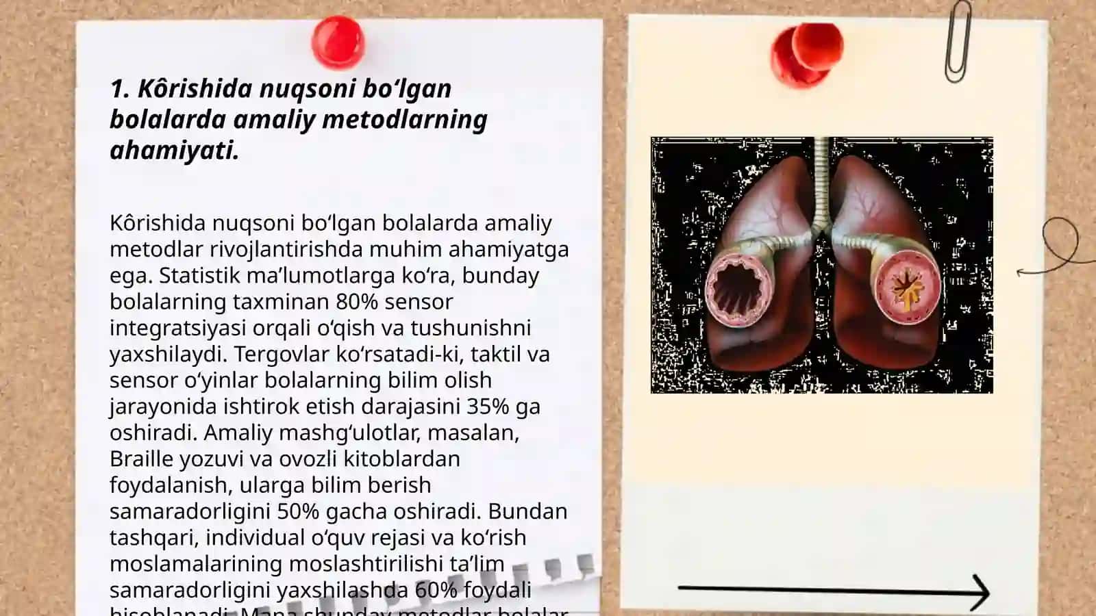 Kôrishida nuqsoni boʻlgan bolalarda amaliy metodlarning ôrni 3