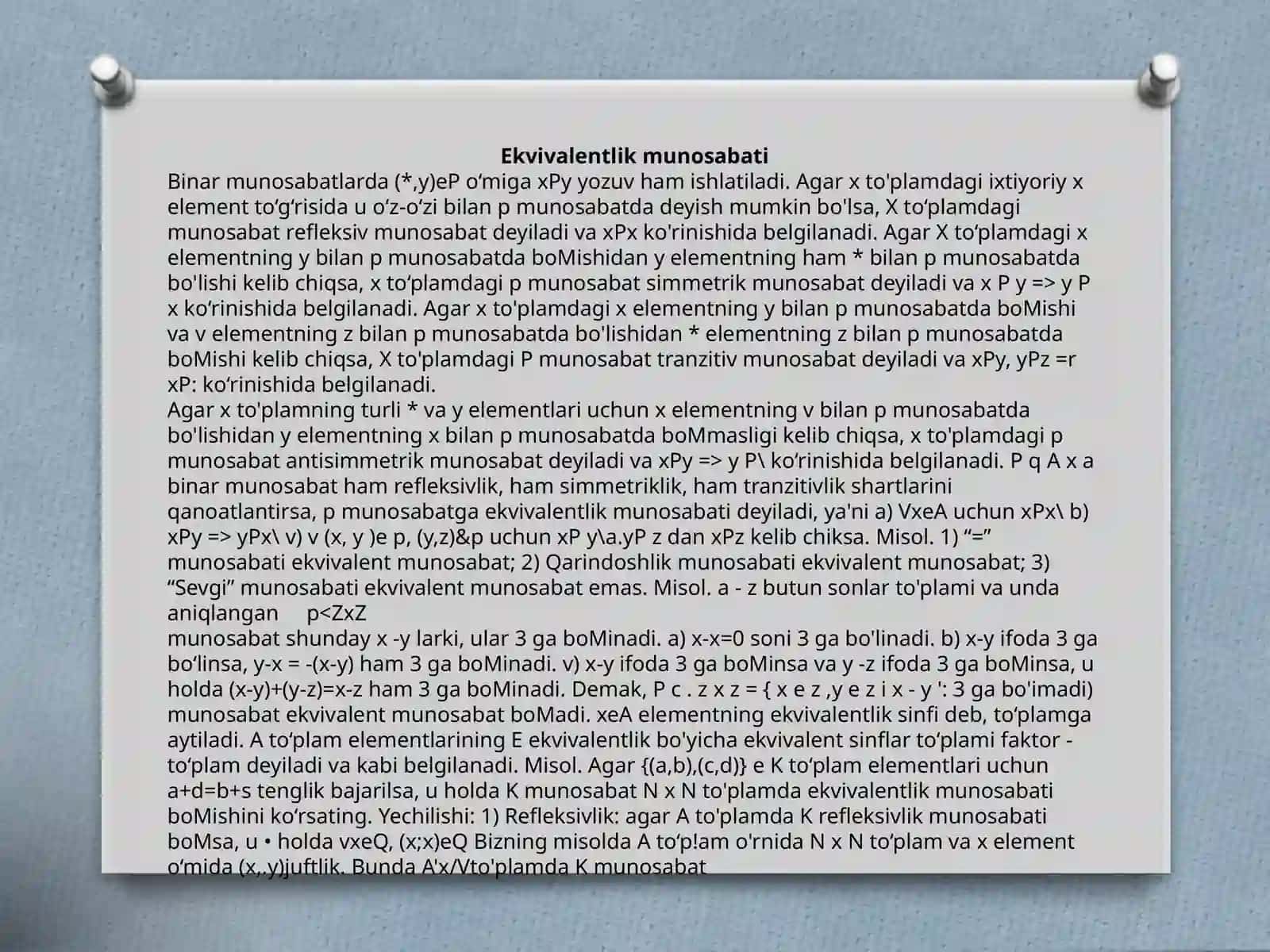 Diskret tuzilmalar 3