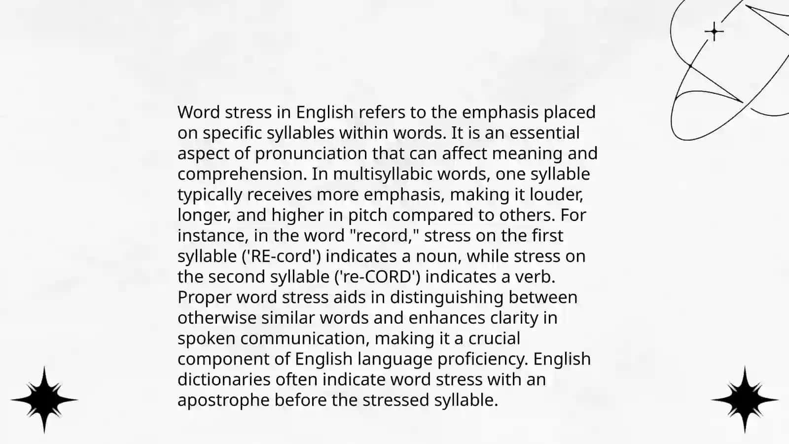 Teaching Stress - Sentence Stress and Word Stress 3