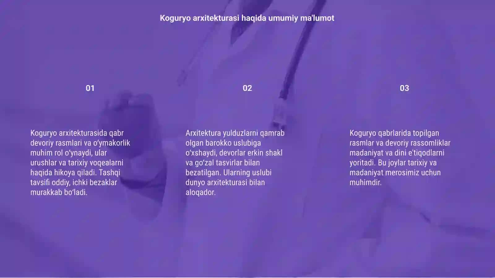 Koguryo arxitekturasi va qabr devoriy rasmlari 3