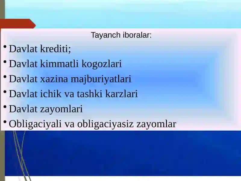 DAVLAT KRЕDITI 3