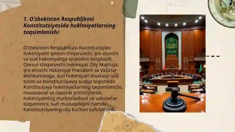 Oʻzbekiston Respublikasida hokimiyatlar tizimi 3
