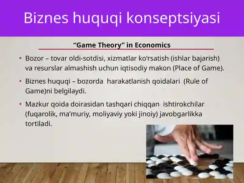 Biznes huquqiga kirish 3