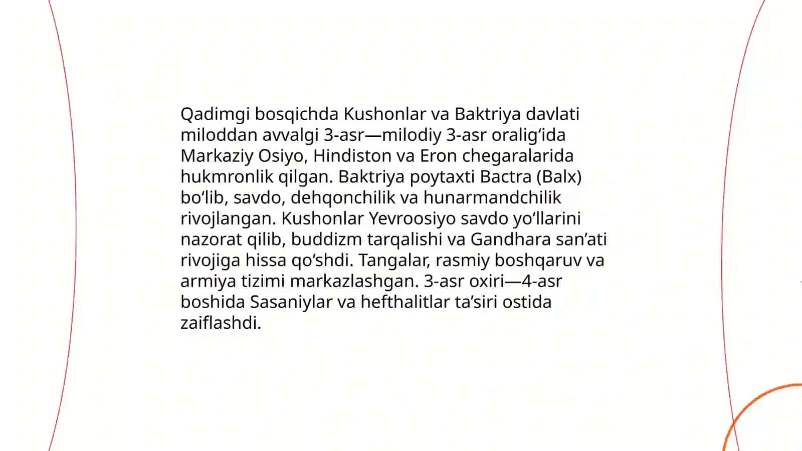 Qadimgi bosqich: Kushonlar va Baktriya davlati 3