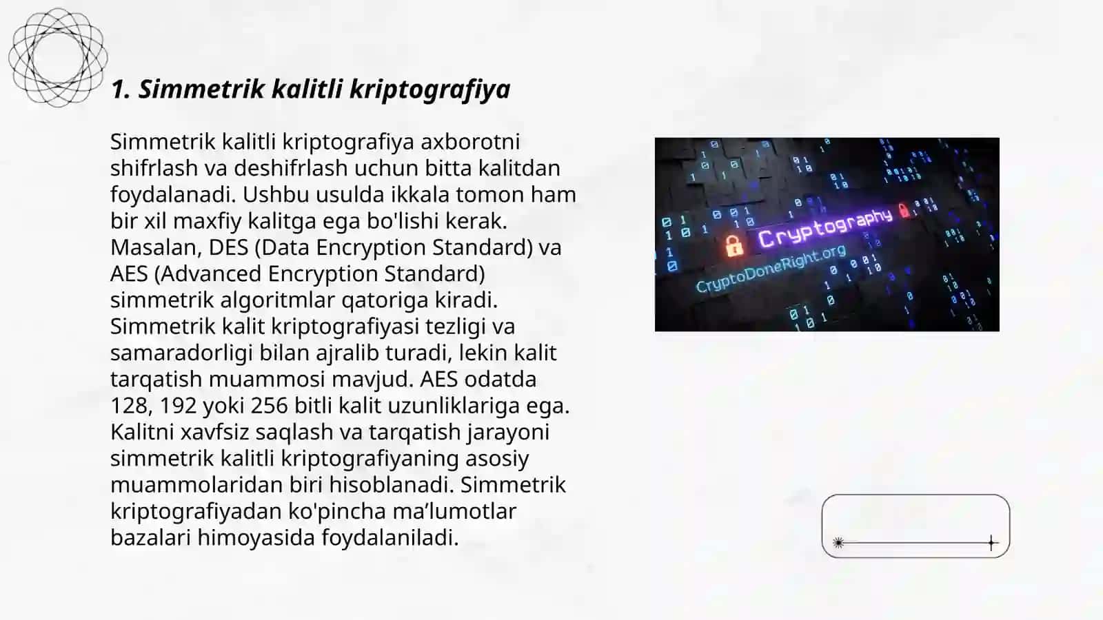 Simmetrik kalitli kriptografiya 3