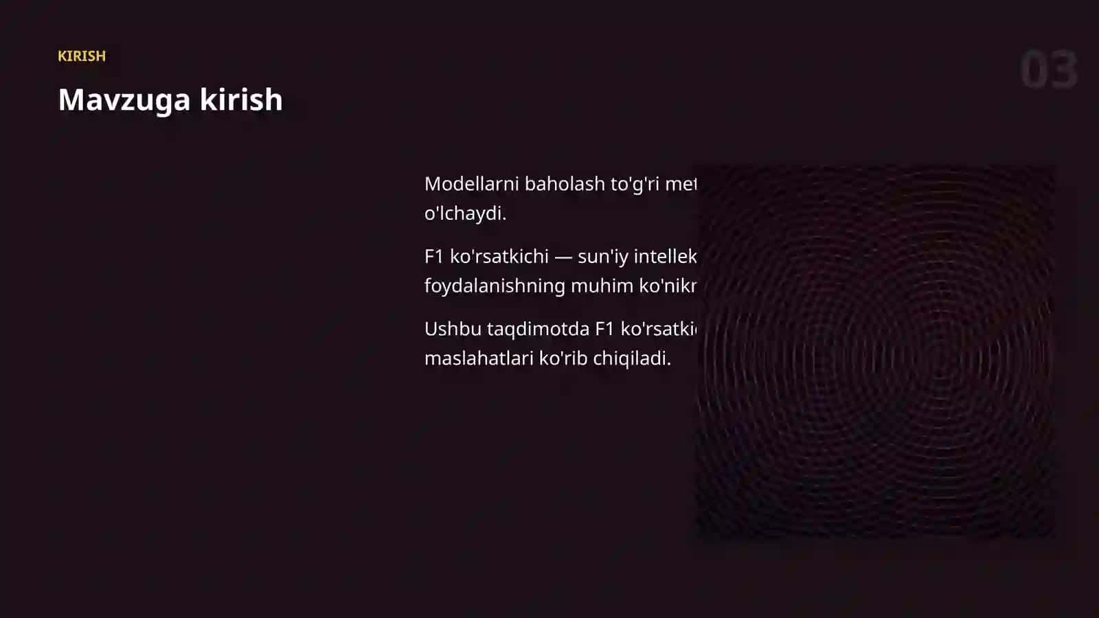 Modellarni Baholash (Model Evaluation) 3