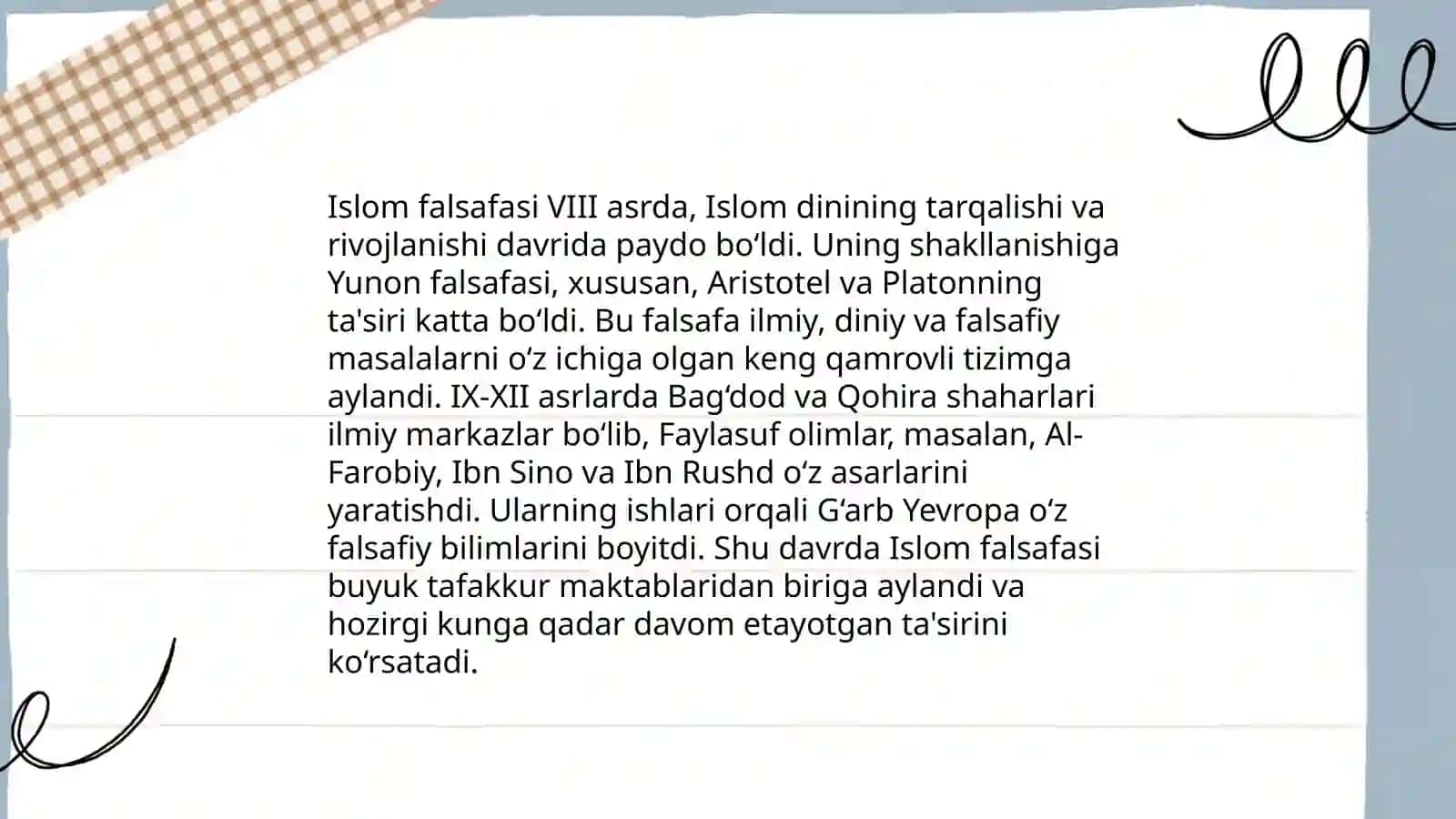 O'rta asr Sharq falsafasi va uyg'onish davri xususyatlari 3
