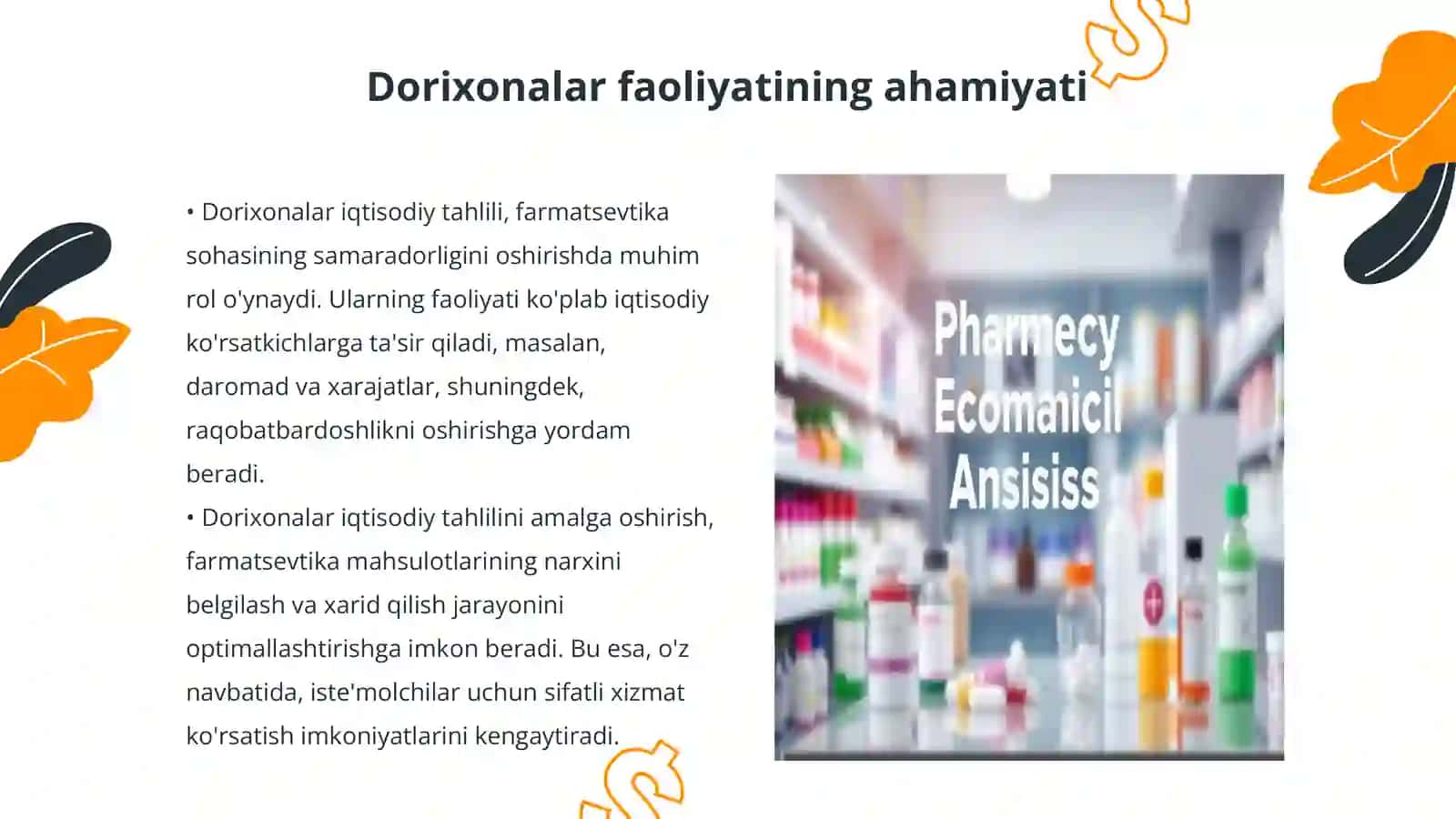 Dorixonalar faoliyatining iqtisodiy tahlil manbaalari 3