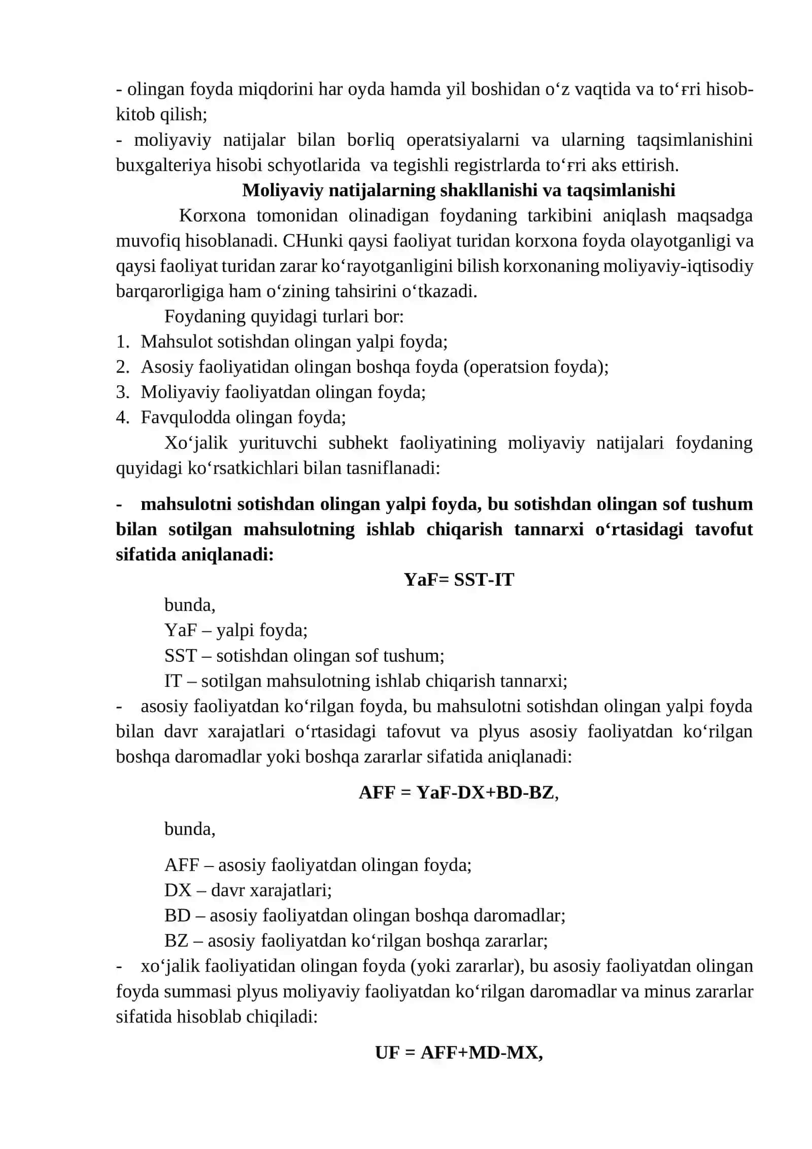 Buxgalteriyada moliyaviy natijalarni hisobga olish 3