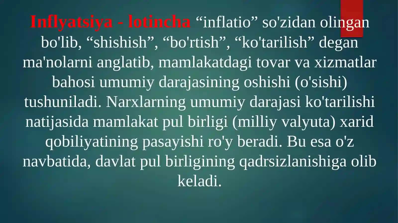 Inflyasiya va inflyasiyaga qarshi siyosat 3