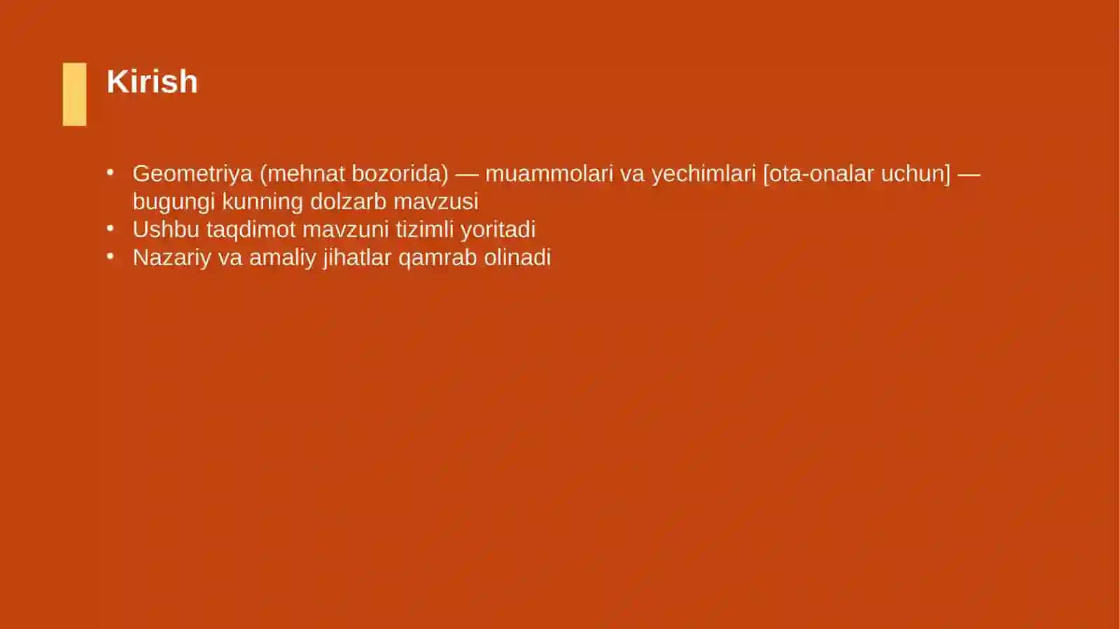 Geometriya (mehnat bozorida) — muammolari va yechimlari [ota-onalar uchun] 3