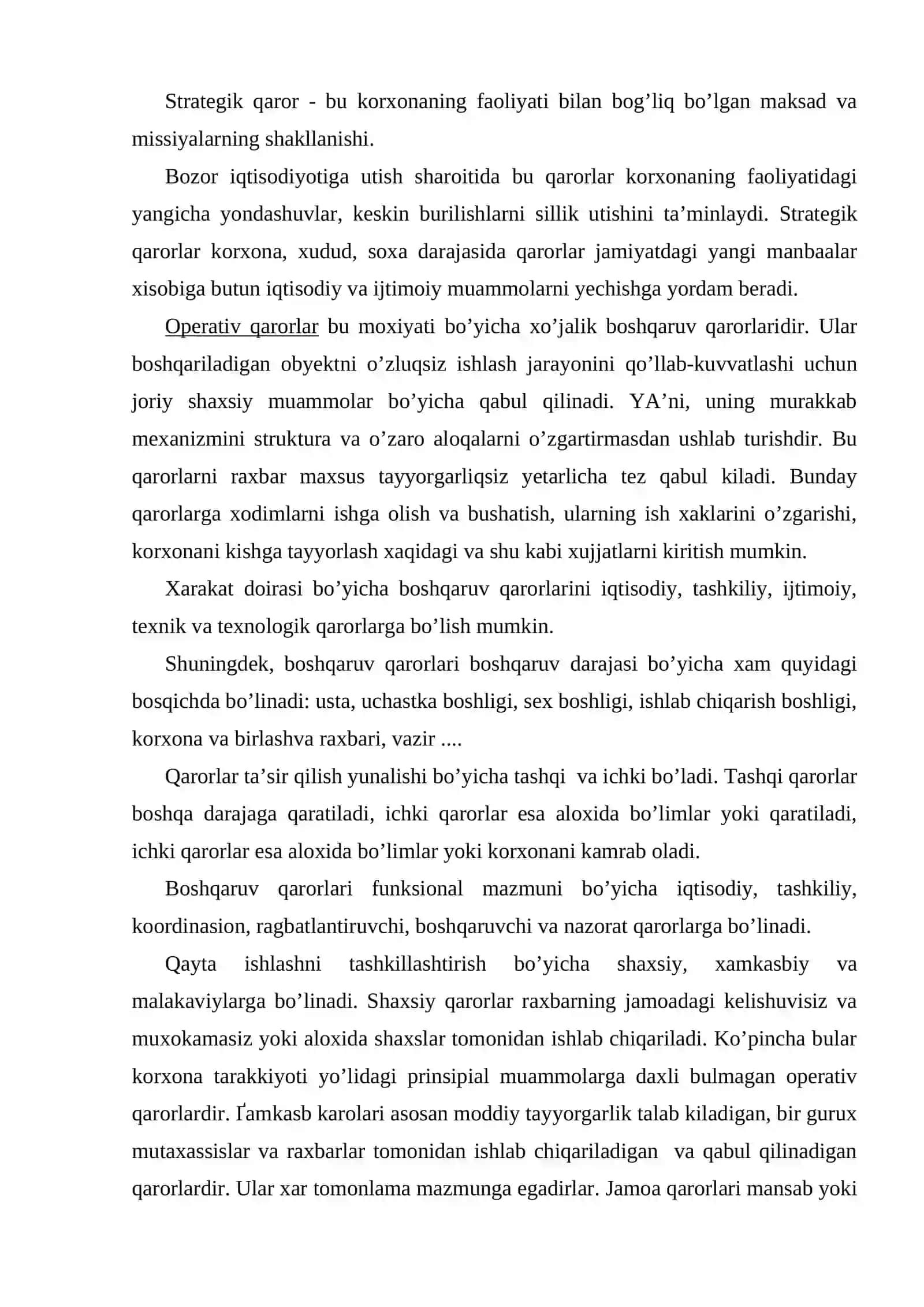Menejmentda qaror qabul qilish 3