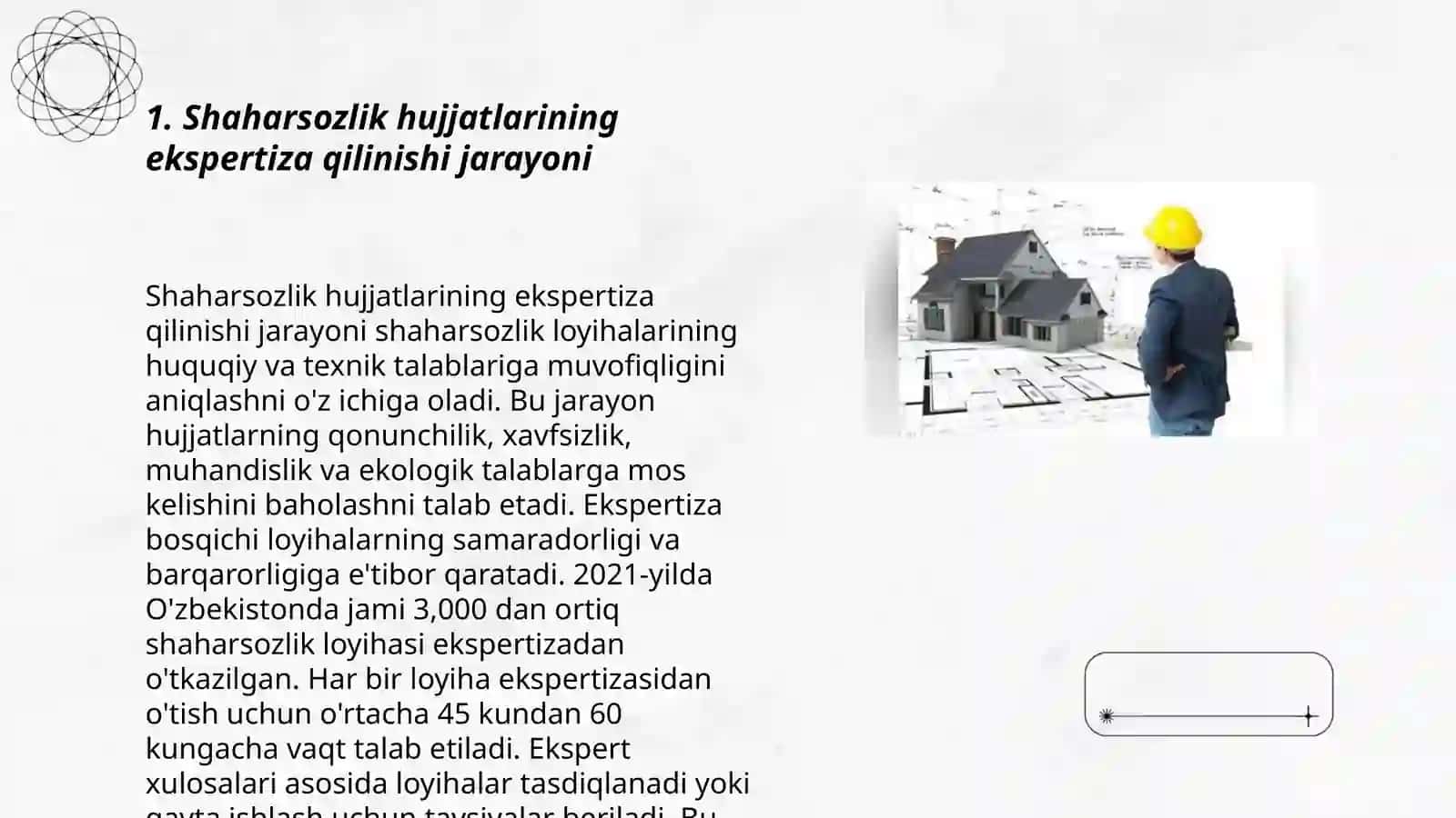 Shaharsozlik hujjatlarini ekspertiza qilish va loyiha smeta hujjatlari 3