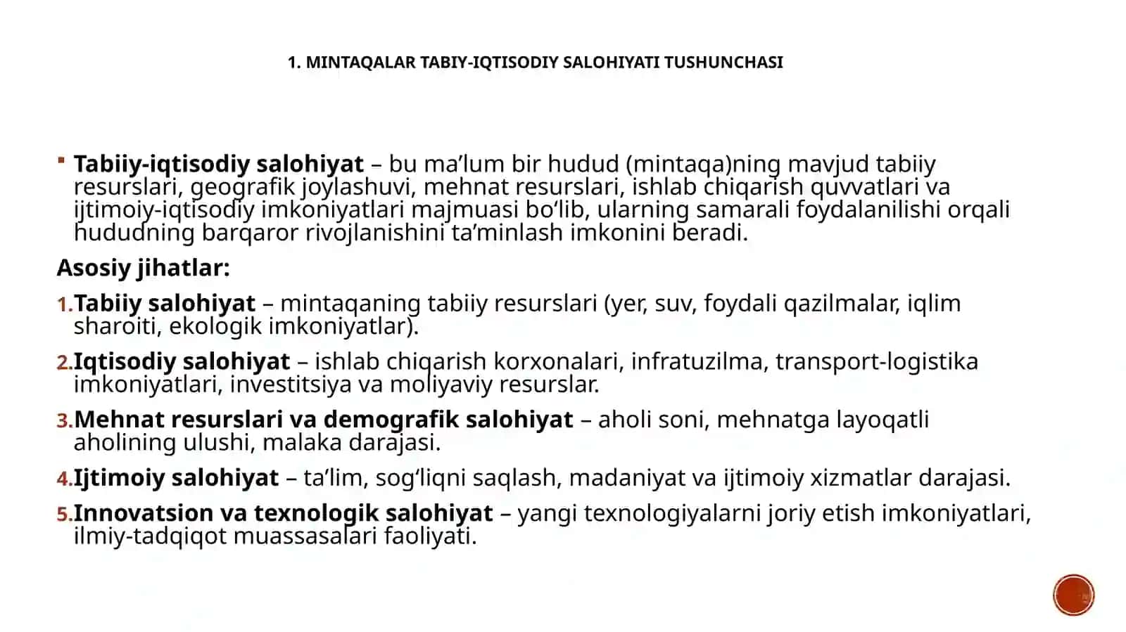 Mintaqalar tabiy-iqtisodiy salohiyati 3