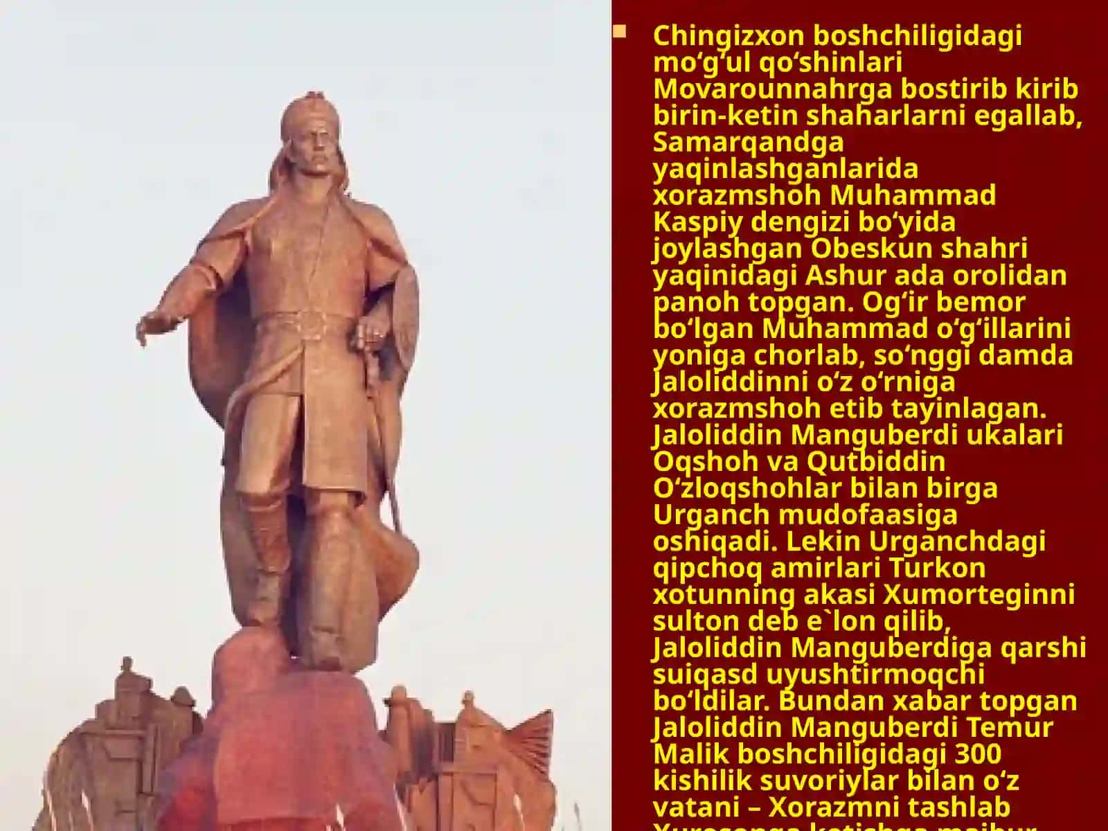 Jaloliddin Xorazmshohlar davlatini tiklash yo'lida 3
