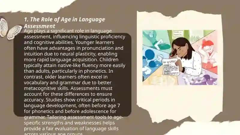Assessing Language Learning: Age-Appropriate Assessment Techniques and Tools 3