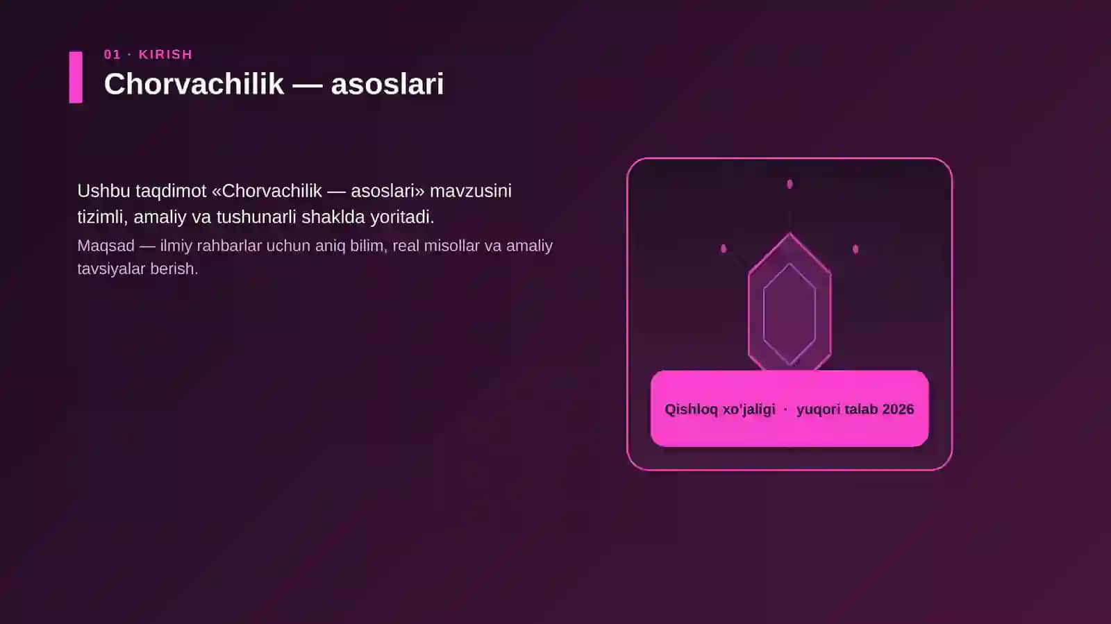 Chorvachilik — asoslari 3