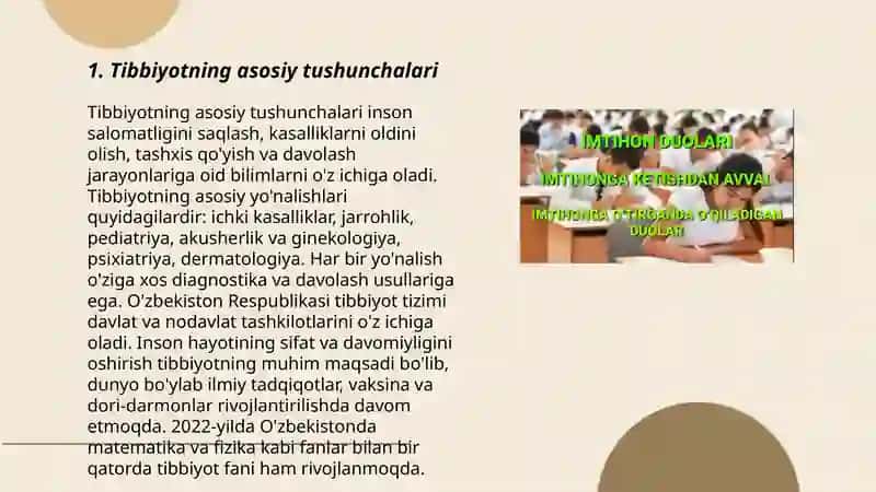 Tibbiy kasbga kirishdan 3