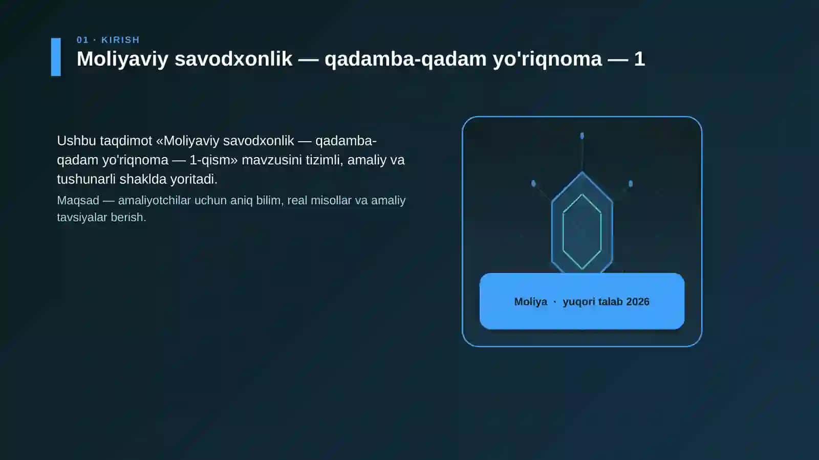 Moliyaviy savodxonlik — qadamba-qadam yo'riqnoma — 1-qism 3