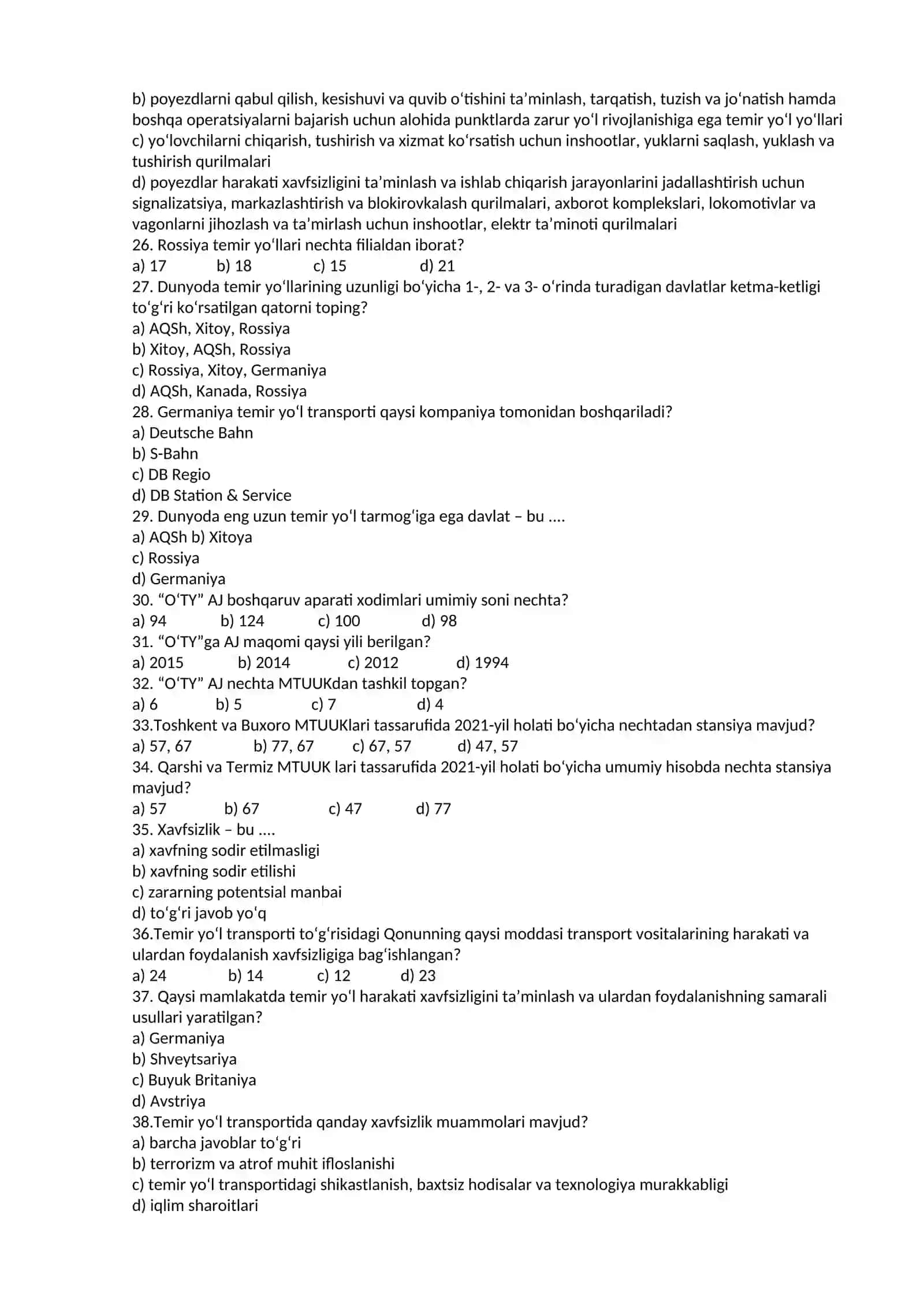 Oliy Majlis tomonidan qabul qilingan qonun test savollari 3