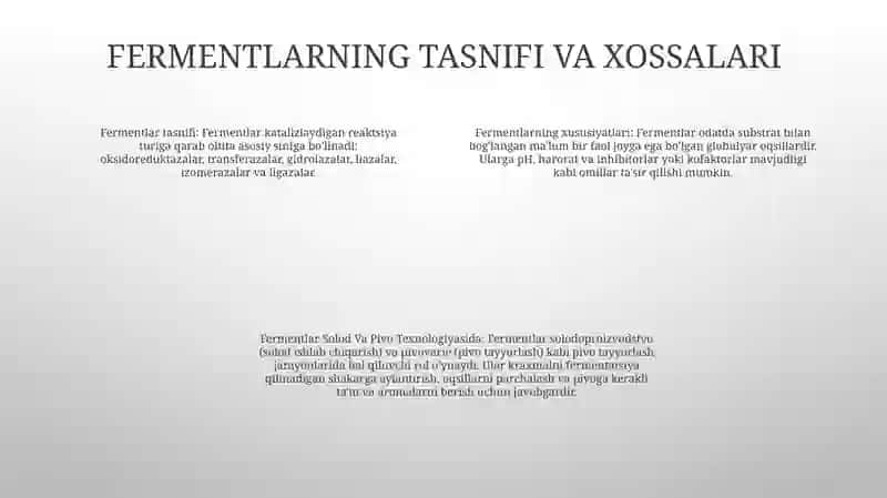Solod Va Pivo Texnologiyasida Fermentlar 3