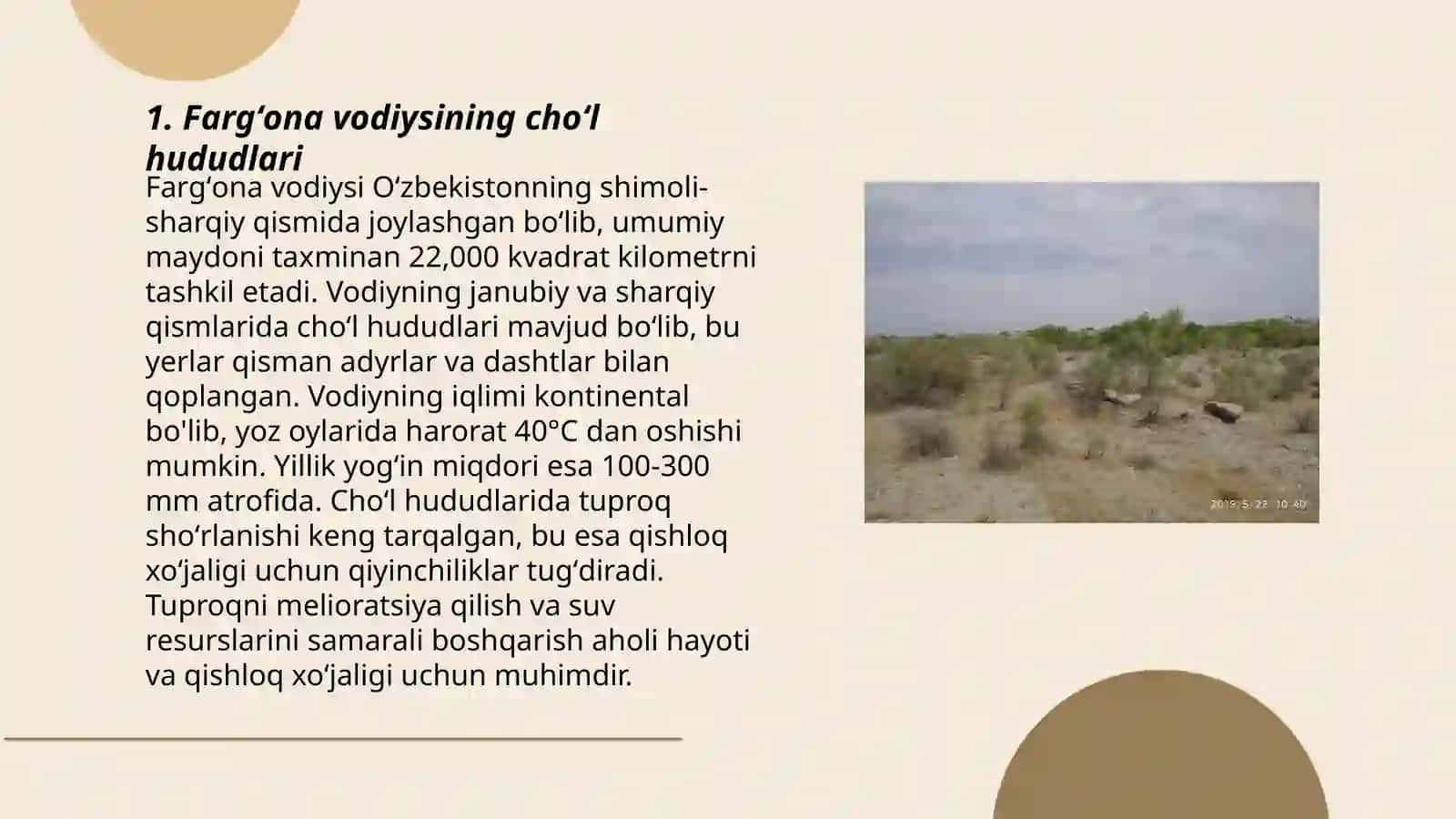 Fargʻona vodiysining choʻl ekotizimi hayvonot olami 3