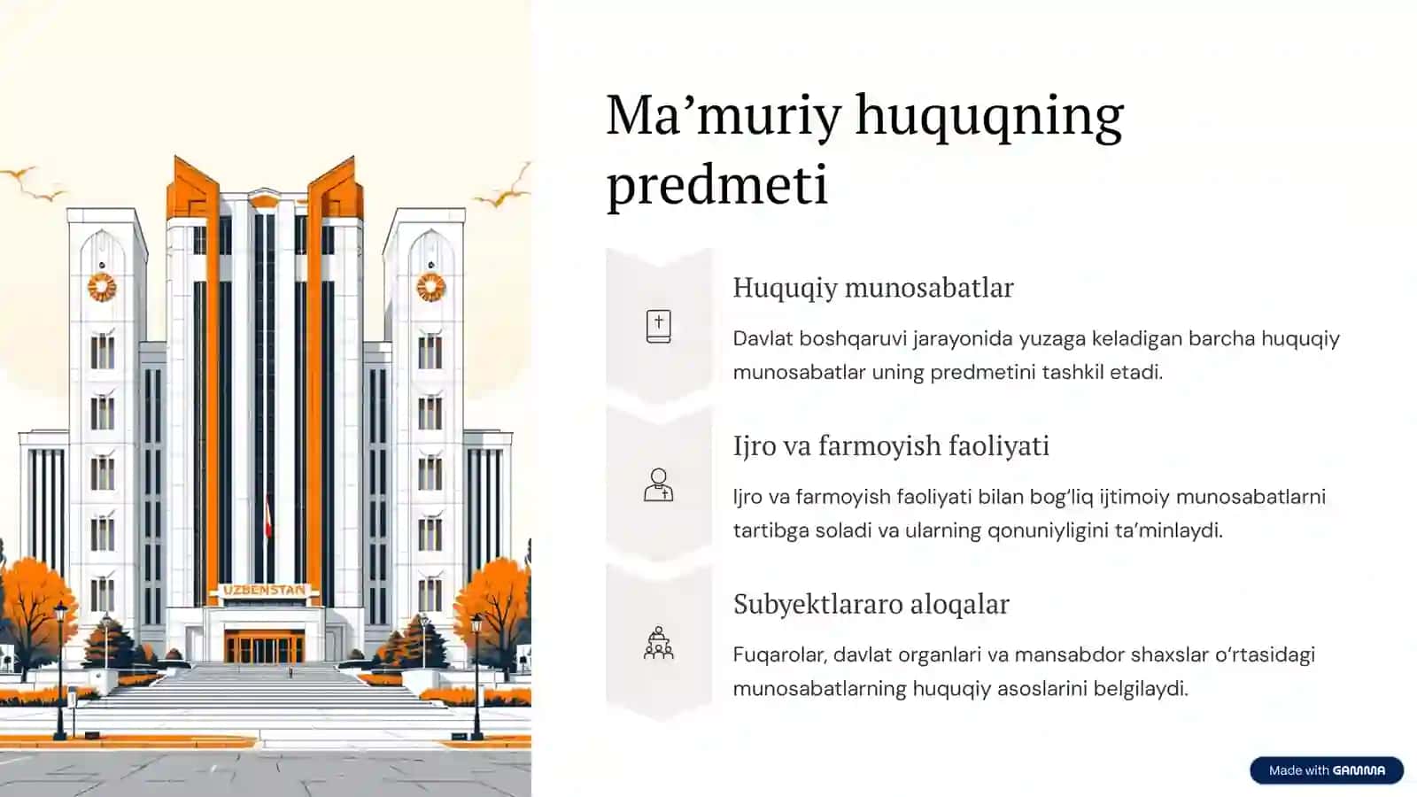 Ma’muriy huquq fanining predmeti, manbalari tizimi va tamoyillari 3