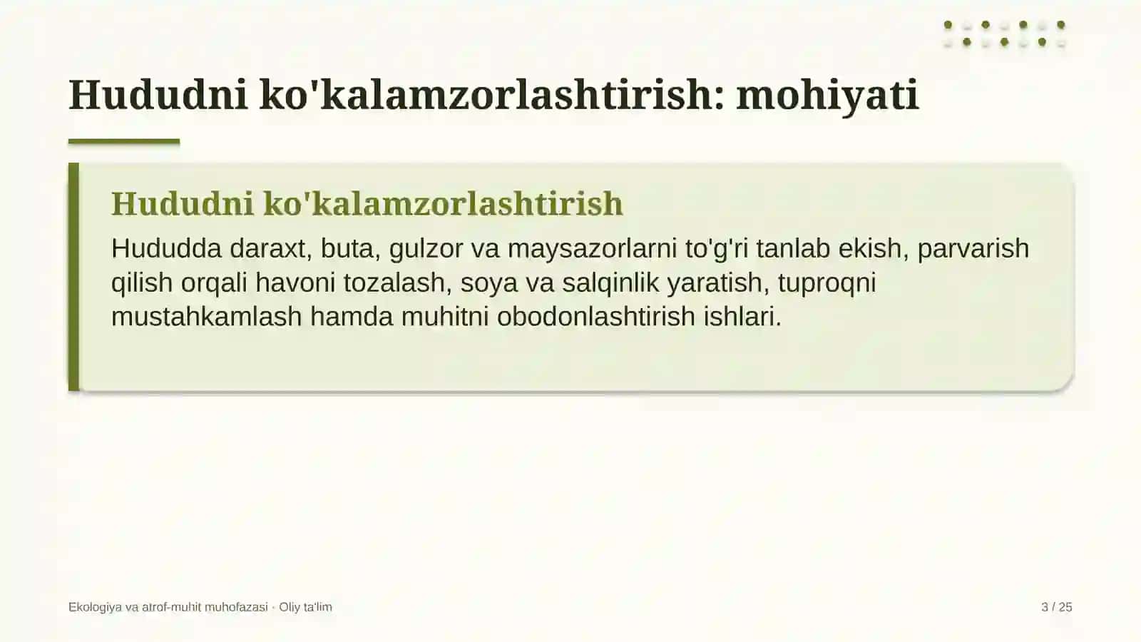 gilam yuvish sexlarida hududni ko'kalamzorlashtirish 9657 3